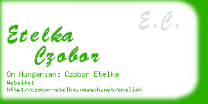 etelka czobor business card